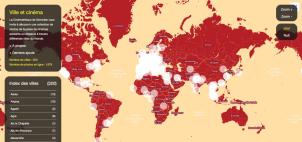 Carte Villes et Cinémas